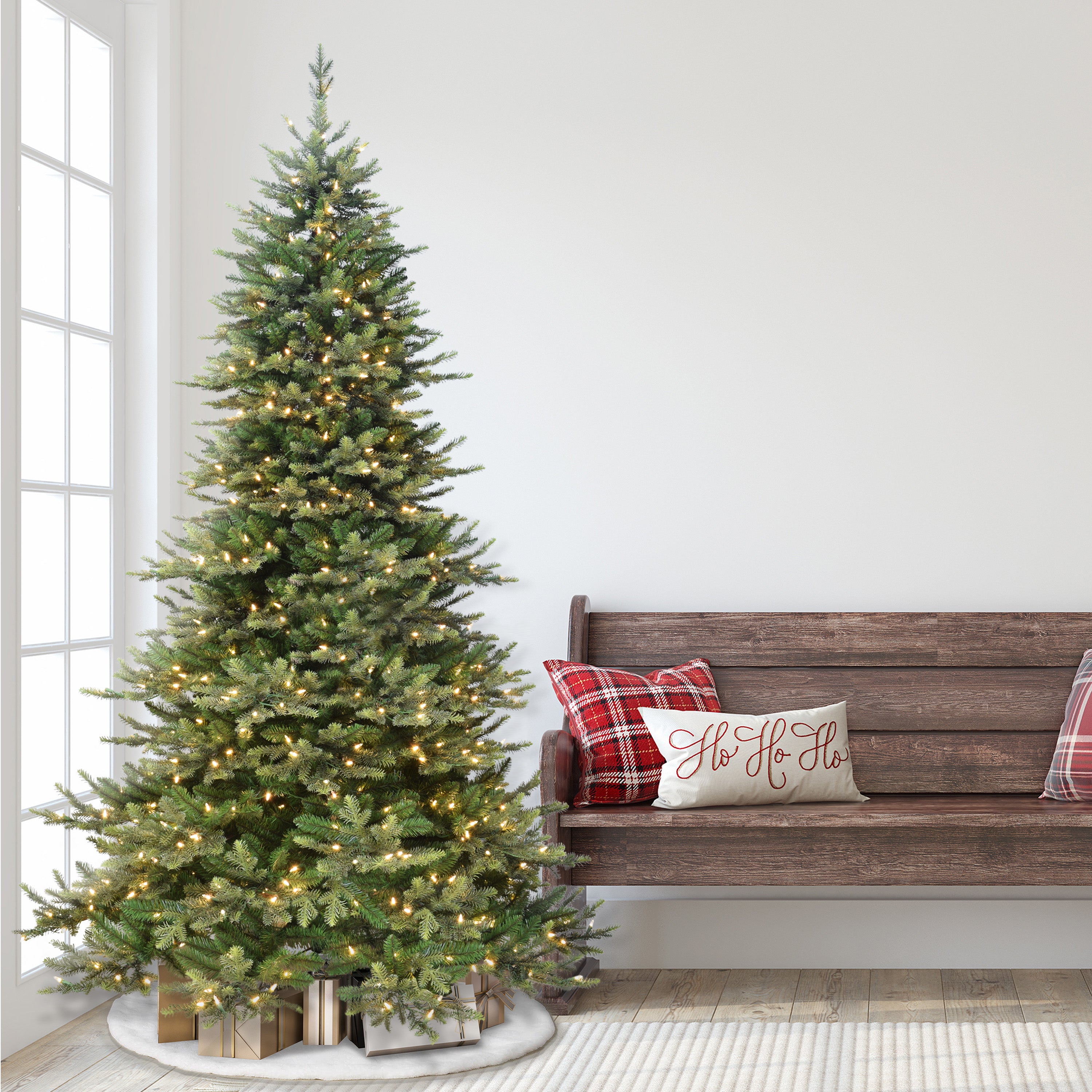 6.5ft Pre-lit Royal Majestic Douglas Fir Downswept Christmas Tree Sure-Lit Pole®